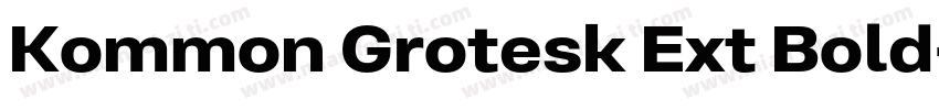 Kommon Grotesk Ext Bold字体转换